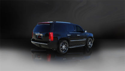 Corsa 07-10 Cadillac Escalade 6.2L V8 Black Sport Cat-Back Exhaust 14202BLK 14202BLK Photo - Mounted