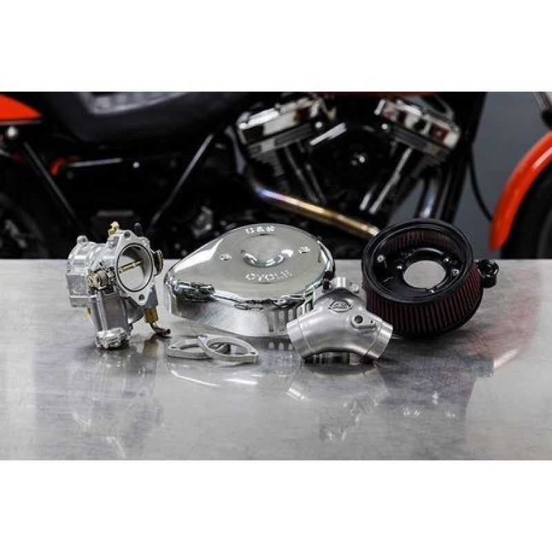 S&S Cycle 84-99 BT Super G Carburetor & Stealth Air Cleaner Kit w/ Chrome Teardrop 110-0147 110-0147 Photo - Primary