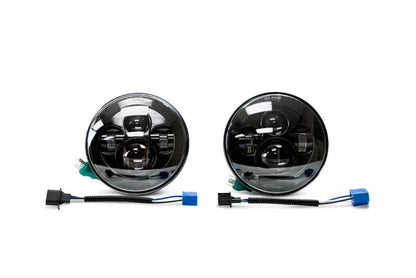DV8 Offroad 07-18 Jeep Wrangler JK LED Projector Headlights HL7JK-01 HL7JK-01 Photo - Unmounted