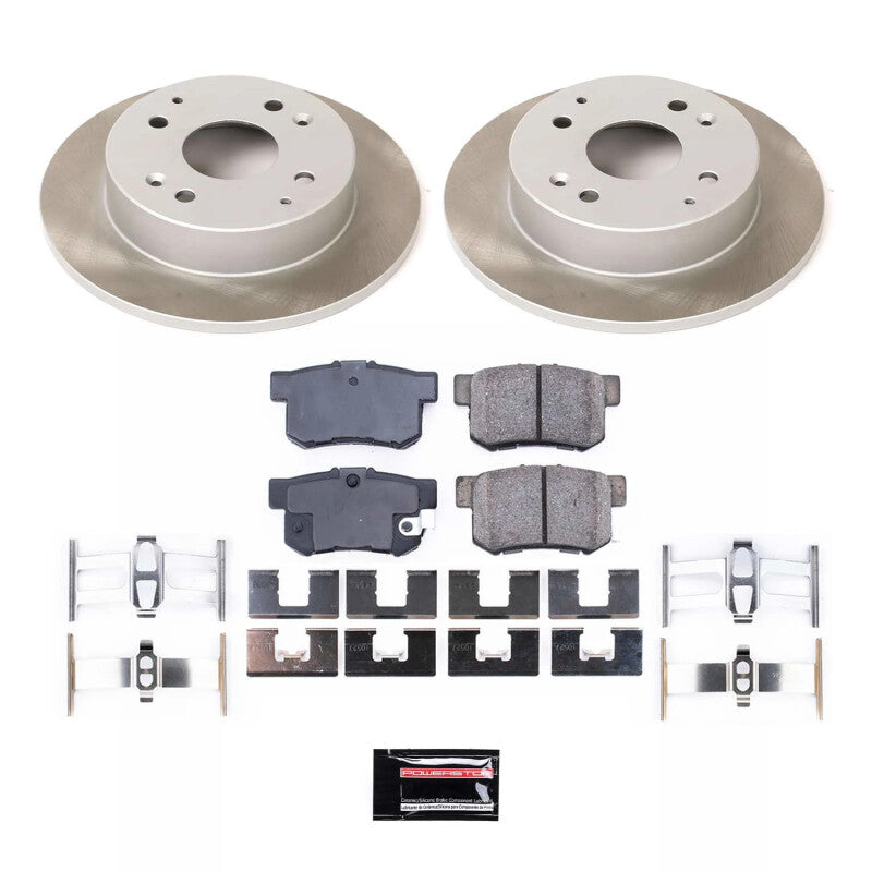 PowerStop Power Stop 91-97 Honda Accord Rear Semi-Coated Rotor Kit SC701 SC701 Photo - Primary