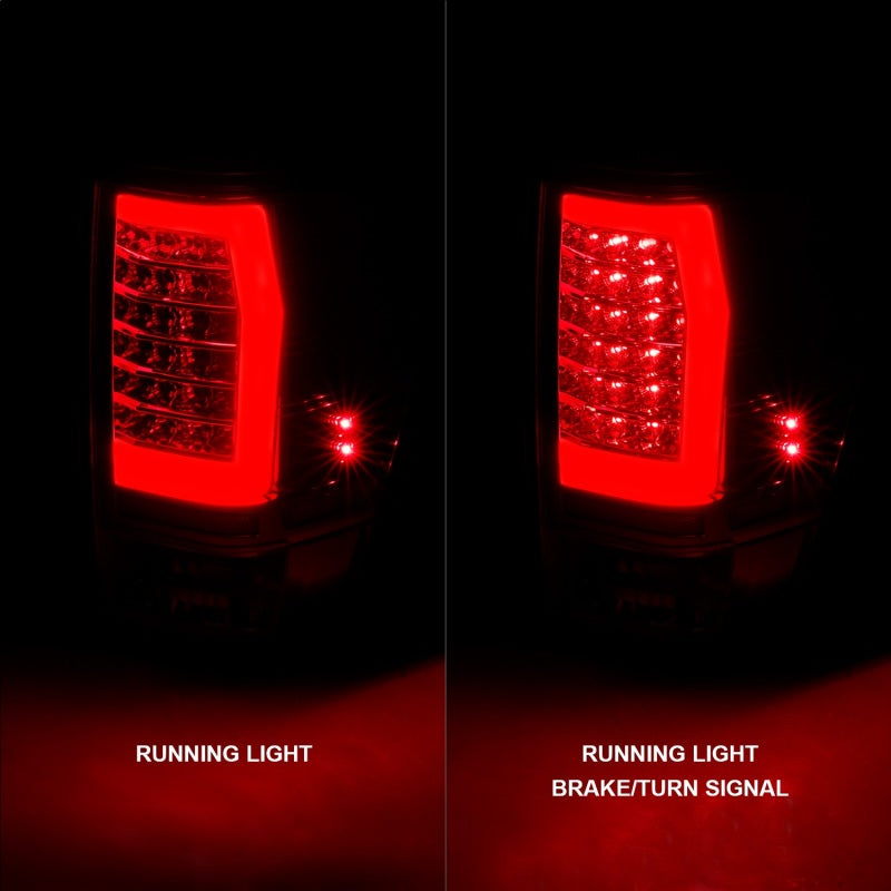 ANZO 04-15 Nissan Titan Full LED Tailights Chrome Housing Red/Clear Lens 311422 311422 Photo - Unmounted
