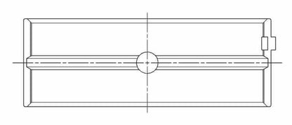 ACL Chevrolet V8 396/402/427/454 Race Series 10 Oversize Main Bearing Set - CT-1 Coated 5M829HC-10 5M829HC-10 Technical Drawing