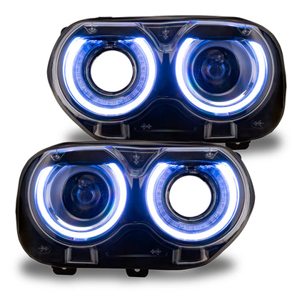 ORACLE Lighting Oracle 15-21 Dodge Challenger RGB+W Headlight DRL Upgrade Kit - ColorSHIFT+W 1329-339 1329-339 Photo - Mounted