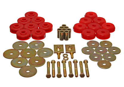 Energy Suspension Body Mount Set Red Chevrolet Bel Air All 1959-1964 3.4166R Photo - Primary