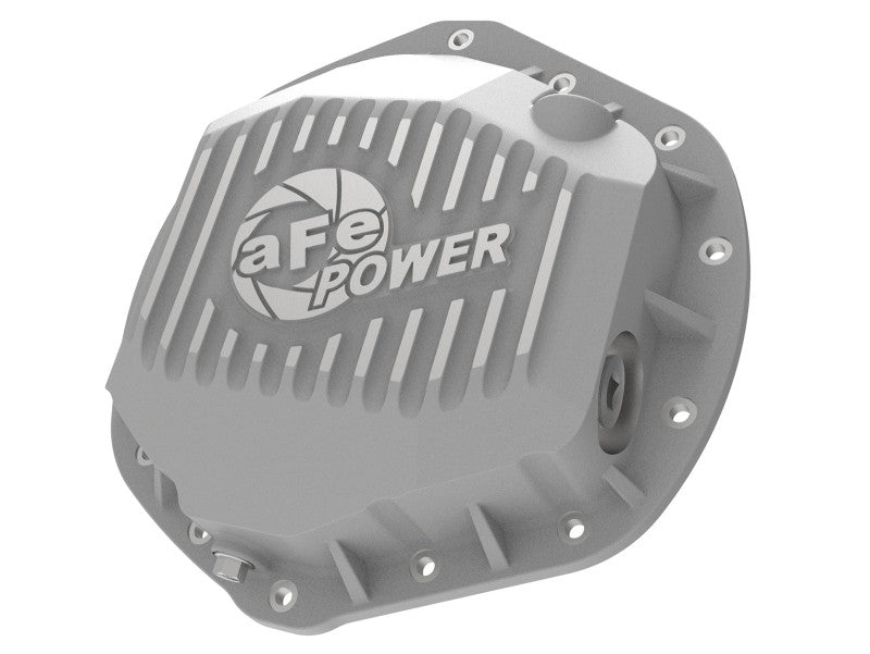 aFe Street Series Rear Differential Cover Raw w/ Machined Fins 01-18 GM Diesel Trucks V8-6.6L (td) 46-71060A 46-71060A Photo - Primary