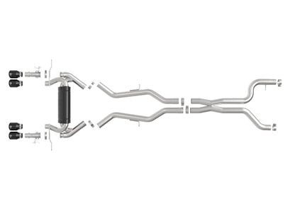 aFe 23-25 BMW M2 L6-3.0L (G87) MACH Force-Xp Cat-Back Exhaust w/ Black Tip 49-36353-B 49-36353-B Photo - Unmounted