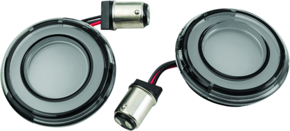 Kuryakyn Tracer L.E.D. Turn Signal Inserts Red/Red Smoke Lens Rear 2905 2905 Photo - Primary
