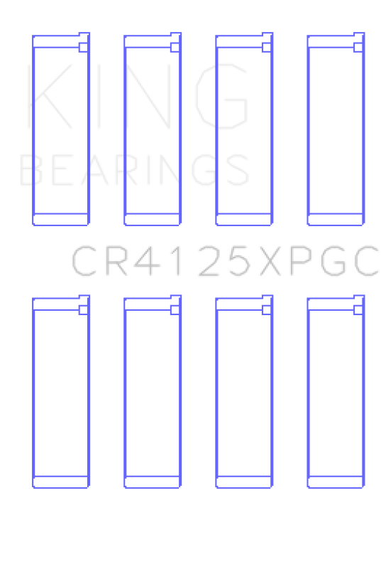 King Engine Bearings King Subaru EJ20/EJ22/EJ25 (Size .026) pMaxKote Performance Rod Bearing Set CR4125XPGC.026 CR4125XPGC.026 Photo - Primary