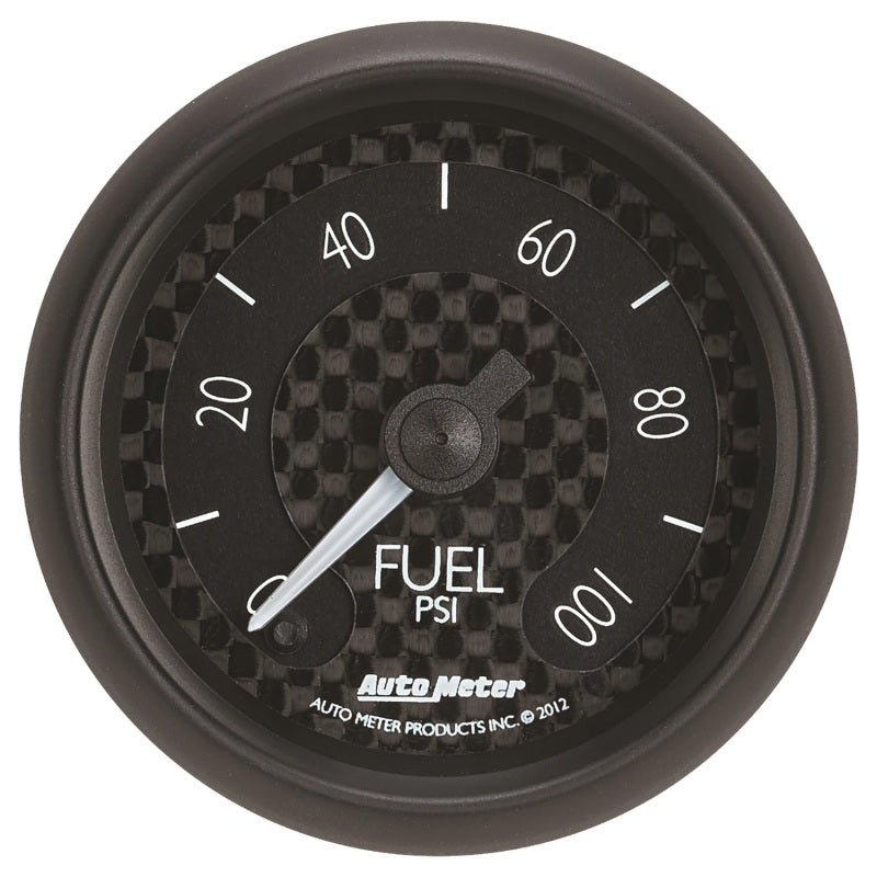 Autometer GT Series 52mm Full Sweep Electronic 0-100 PSI Fuel Pressure Gauge 8063 8063 Photo - Primary
