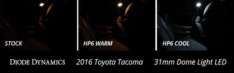 Diode Dynamics 31mm SMF2 LED Bulb - Amber (Single) DD0189S DD0189S User 1