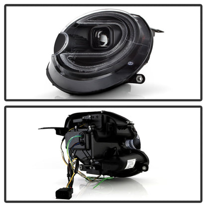 Spyder Mini Cooper 07-12 V2 Halogen Model Only Projector Headlights - Black PRO-YD-MC07V2SI-SBLB-BK 5088215 5088215 Photo - Unmounted