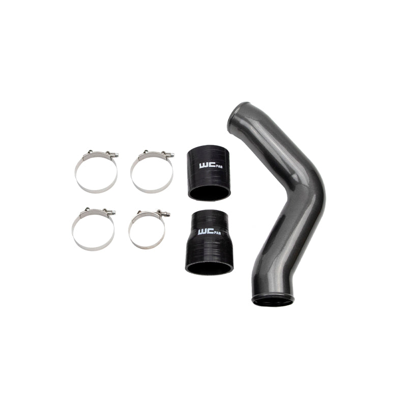 Wehrli 13-18 Cummins 6.7L Driver Side 3.5 in. Intercooler Pipe - Gloss Black WCF100434-GB WCF100434-GB Photo - Primary
