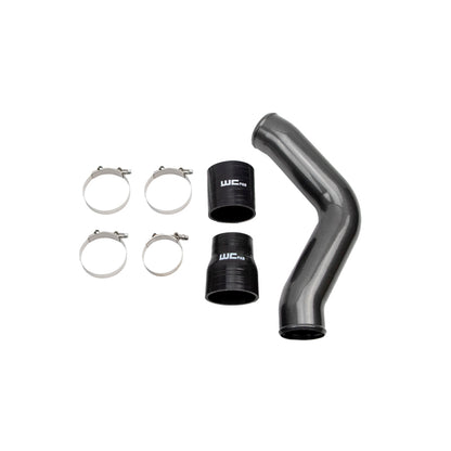 Wehrli 13-18 Cummins 6.7L Driver Side 3.5 in. Intercooler Pipe - Gloss Black WCF100434-GB WCF100434-GB Photo - Primary