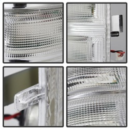 SPYDER xTune Ford Superduty 08-14 F250-F550 Amber LED Mirror Signal Lens - Clear ACC-LED-FDSD08-MR-C 9924736 9924736 Photo - Unmounted