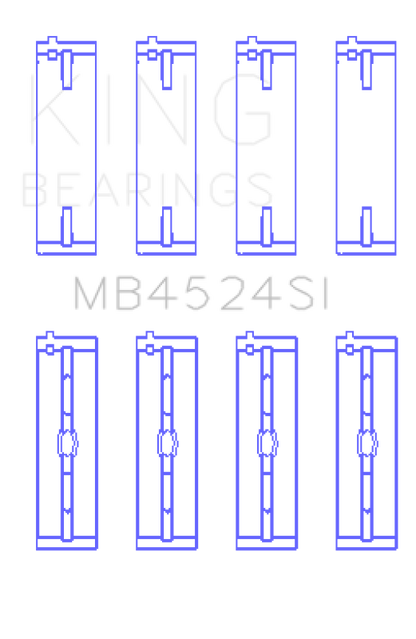 King Engine Bearings King Nissan VR38DETT / VQ35HR / VQ37HR Main Bearing Set MB4524SI MB4524SI Photo - Primary