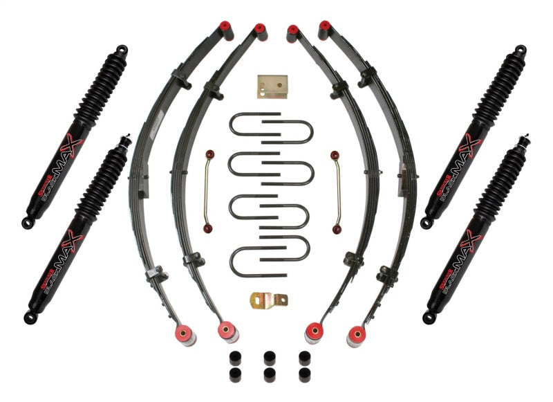 Skyjacker 4" KIT,87-96 YJ W/4 BLK MAX YJ41BKB YJ41BKB Photo - Primary