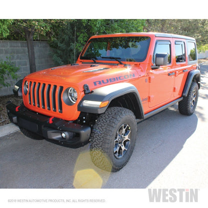 Westin 2018-2019 Jeep Wrangler JL Unlimited Wade In-Channel Wind Deflector 4pc - Smoke 72-51499 72-51499 Photo - Mounted