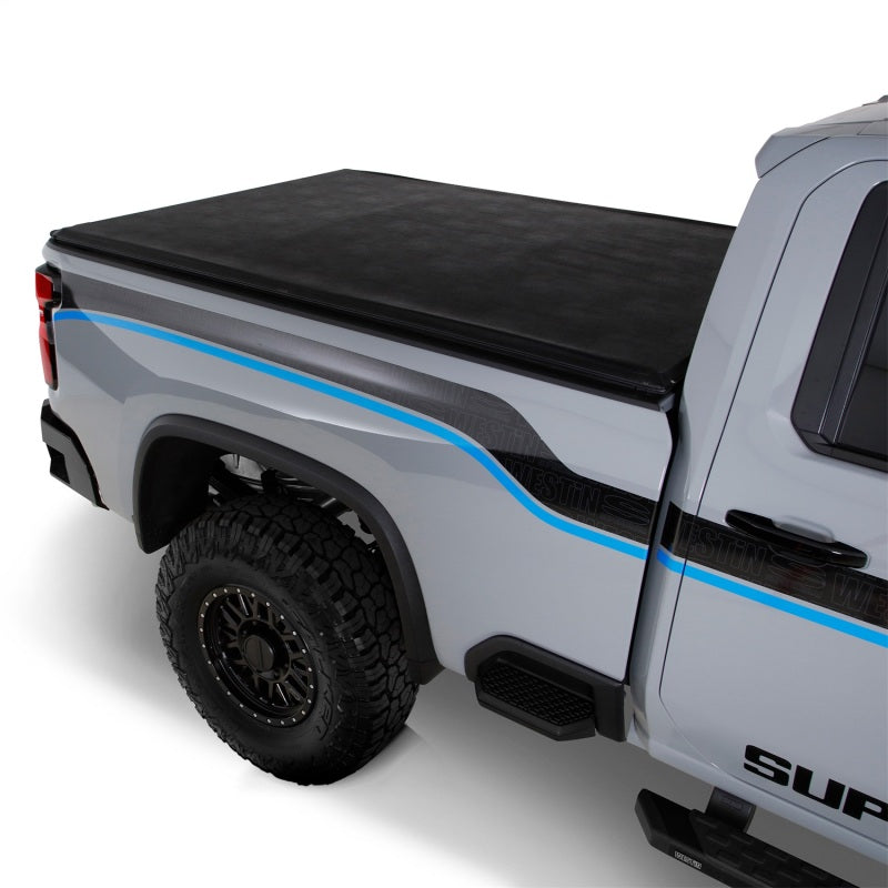 Westin 2024 Chevrolet Silverado 2500HD Soft Roll Tonneau Cover - Black 19-13995 19-13995 Photo - Mounted