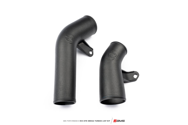 AMS Performance 09-21 Nissan GTR R35 OMEGA Turbo Kit 3in Lower Intercooler Pipes (OMEGA 11) ALP.07.14.0021-1 ALP.07.14.0021-1 Photo - Primary
