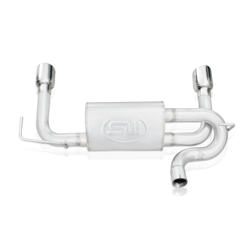 Stainless Works 2007-17 Jeep Wrangler Axleback Exhaust JPJKAB JPJKAB Photo - Unmounted