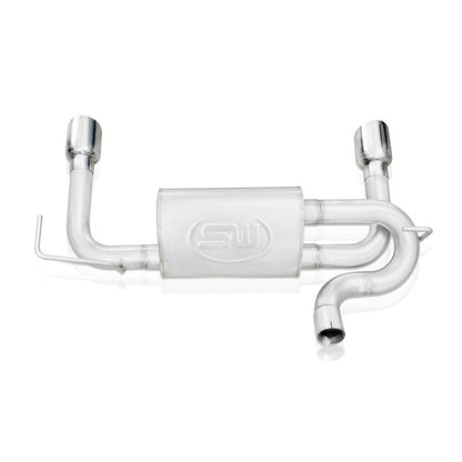 Stainless Works 2007-17 Jeep Wrangler Axleback Exhaust JPJKAB JPJKAB Photo - Unmounted