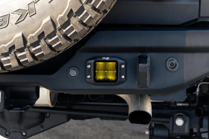 DV8 Offroad DV8 3-Inch Elite Series LED Amber Flush Mount Pod Light BE3FMW40W-A BE3FMW40W-A Photo - Unmounted
