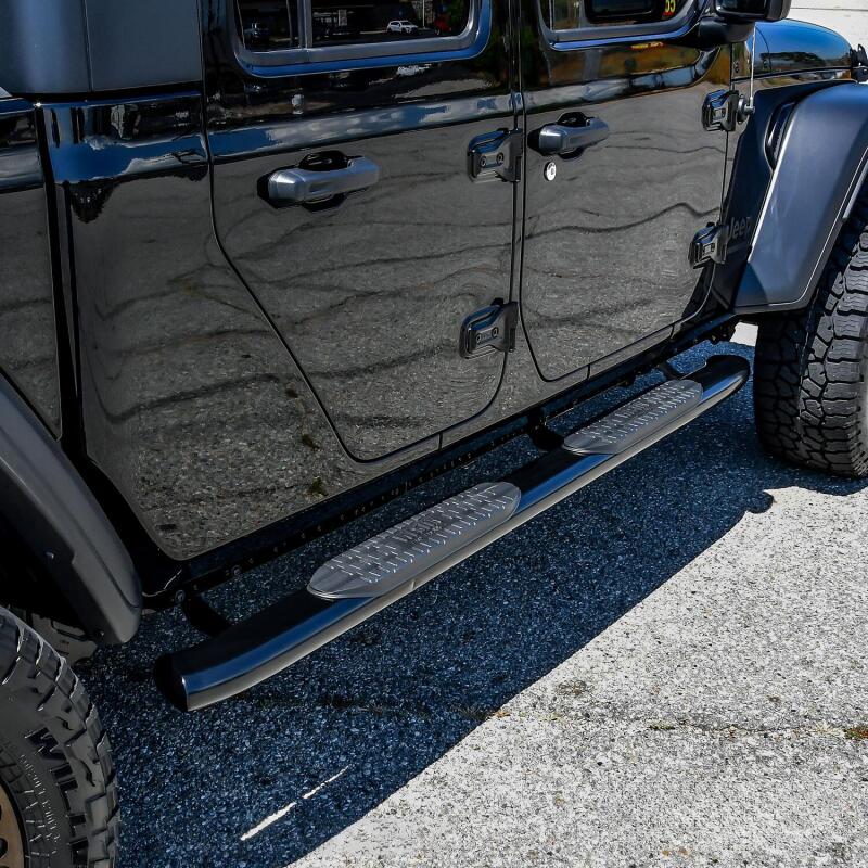 Westin 2020 Jeep Gladiator PRO TRAXX 5 WTW Oval Nerf Step Bars - Black 21-54165 21-54165 Photo - Mounted