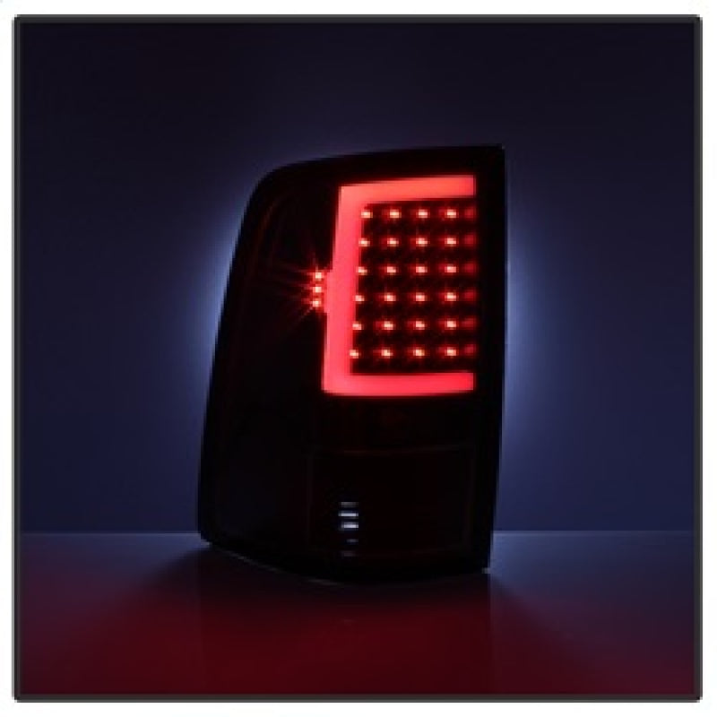 SPYDER xTune 09-18 Dodge Ram 1500 LED Tail Lights - Black Smoke (ALT-ON-DR09-LBLED-BSM) 9038488 9038488 Photo - Unmounted