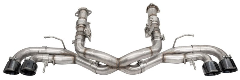 Corsa 2020 Corvette C8 3in Xtreme Cat-Back Exhaust 4.5in Blk Quad Tips - Integrates stock AFM Valve 21102BLK 21102BLK User 1
