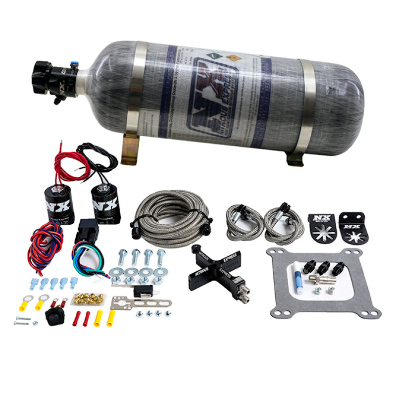 Nitrous Express 4150 Covert Crossbar Plate System Stage 6 50-300HP (12lb Bottle) 63041-12 63041-12 Photo - Primary