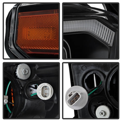 SPYDER xTune 14-17 Toyota Tundra DRL LED Light Bar Proj Headlights - Black Smoke (PRO-JH-TTU14-LB-BSM) 9043031 9043031 Photo - Unmounted