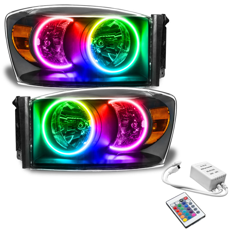 ORACLE Lighting Oracle 07-08 Dodge Ram SMD HL - Black - ColorSHIFT w/ Simple Controller 8187-504 8187-504 Photo - Primary