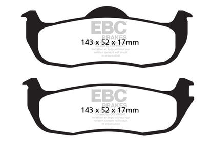 EBC Disc Brake Pad Set DP61707 Photo - Primary