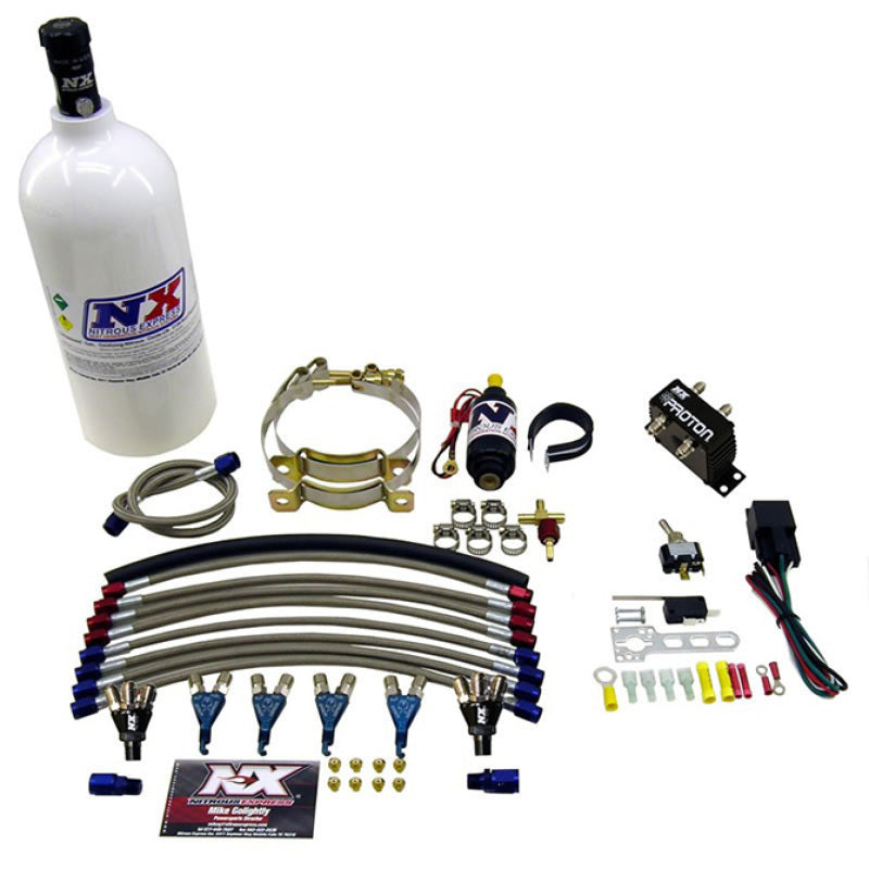 Nitrous Express 4 Cyl Proton Nitrous Kit w/2.5lb Bottle 61028-2.5P 61028-2.5P Photo - Primary