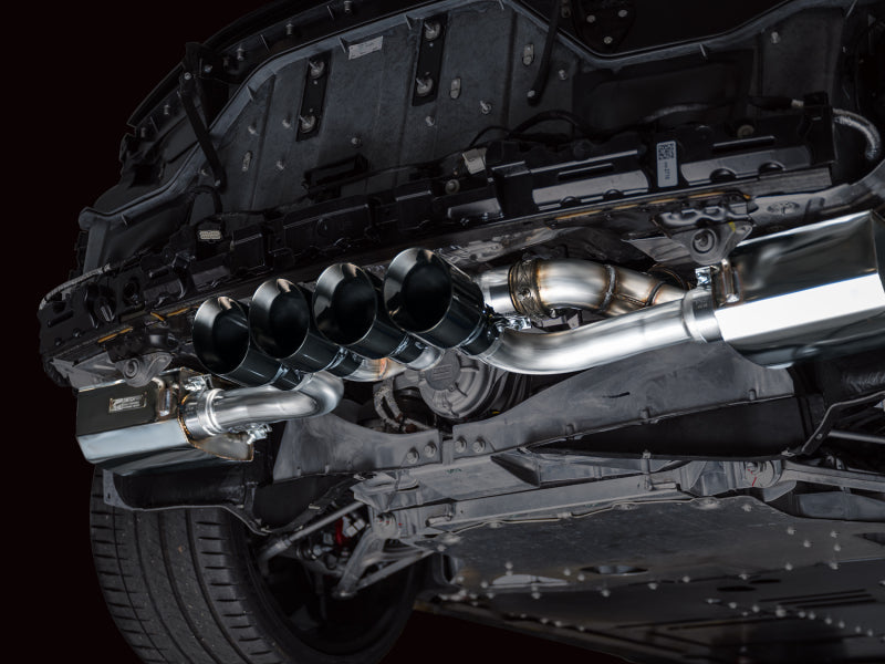 AWE Tuning AWE 2023 C8 Corvette Z06 SwitchPath Cat-Back Exhaust - Diamond Black Tips 3025-43906 3025-43906 Photo - Mounted