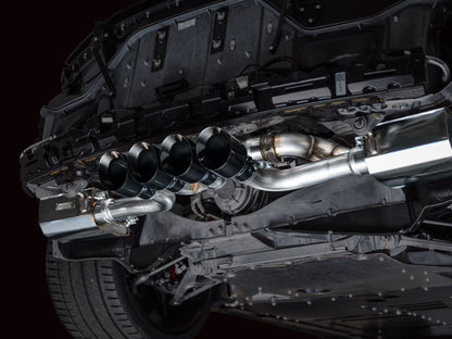 AWE Tuning AWE 2023 C8 Corvette Z06 SwitchPath Cat-Back Exhaust - Diamond Black Tips 3025-43906 3025-43906 Photo - Mounted