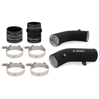 Mishimoto 17-19 GM 6.6L L5P Cold-Side Pipe and Boot Kit Wrinkle Black MMICP-DMAX-17CWBK MMICP-DMAX-17CWBK Photo - Primary