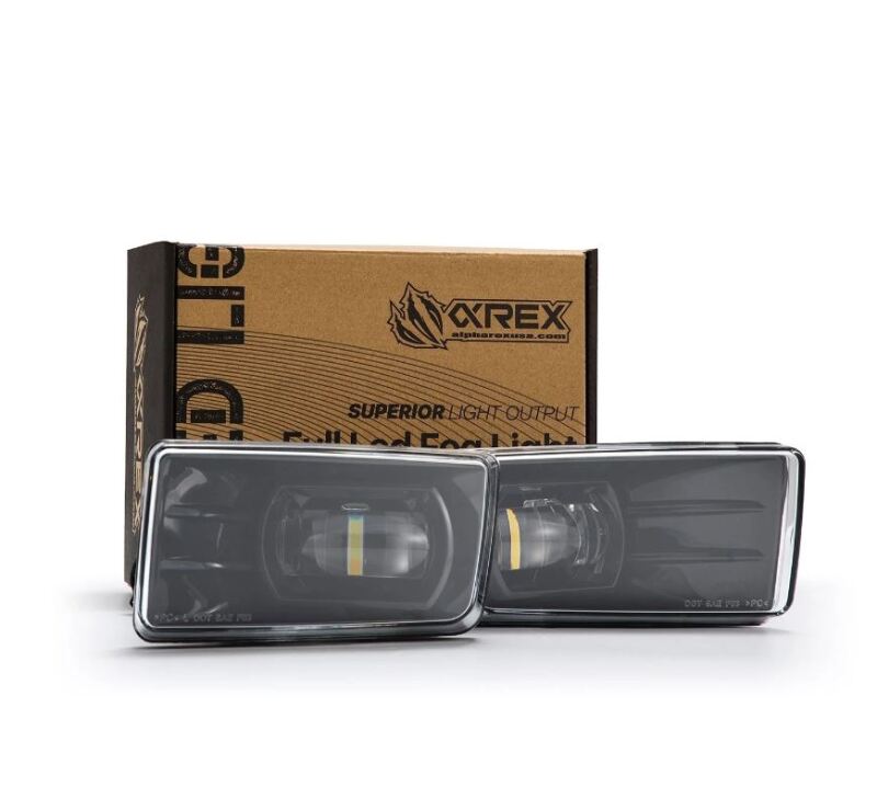 AlphaRex 07-13 Chevrolet Silverado/04-17 Tahoe DoubleTap Dual Color LED Proj Fog Lights - Wt/Ambr 210008 210008 Photo - Primary