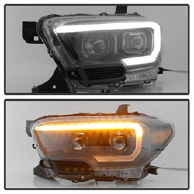 SPYDER xTune Toyota Tacoma 16-18 DRL Light Bar Projector Headlights - Black PRO-JH-TTA16-LBDRL-BK 9039256 9039256 Photo - Unmounted