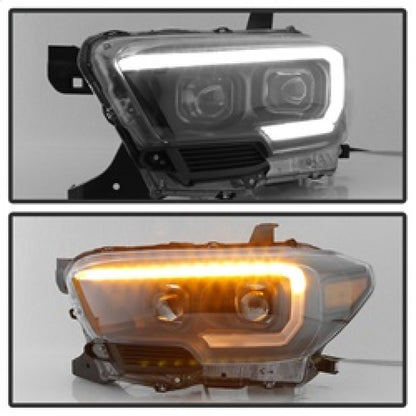 SPYDER xTune Toyota Tacoma 16-18 DRL Light Bar Projector Headlights - Black PRO-JH-TTA16-LBDRL-BK 9039256 9039256 Photo - Unmounted