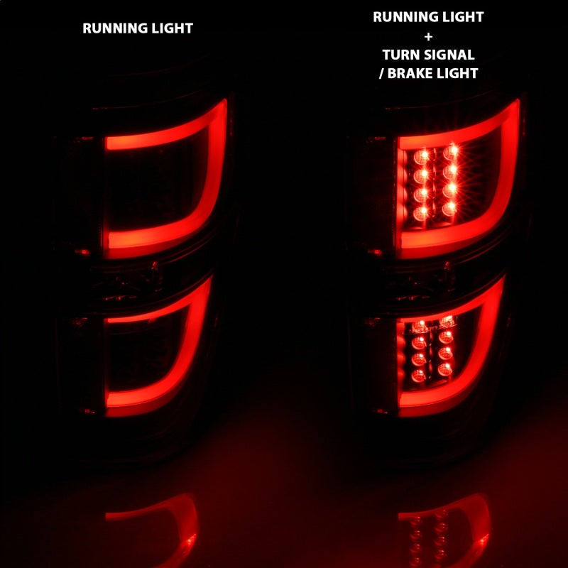 Anzo 2009-2013 Ford F-150 LED Taillights Black 311257 Photo - Unmounted