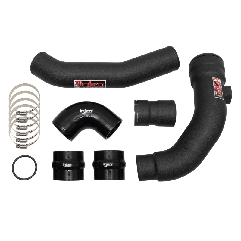 Injen 17-22 Ford F250/F/350/F-450/F-550 V8-6.7L Turbo Diesel Wrinkle Black Intercooler Piping Kit SES9004ICPWB SES9004ICPWB Photo - out of package