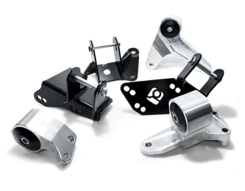 Innovative 96-00 Civic K-Series Black Aluminum Mounts 75A Bushings (EG/DC Subframe) B90051-75A-BA