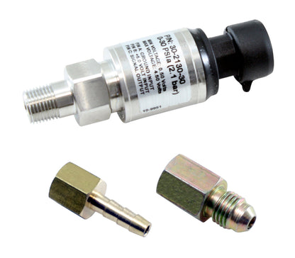 AEM Electronics 30 PSIa or 2 Bar Stainless Sensor Kit 30-2130-30 Photo - Primary