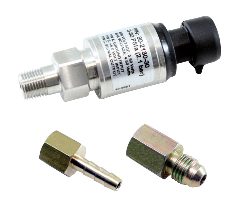 AEM Electronics 30 PSIa or 2 Bar Stainless Sensor Kit 30-2130-30 Photo - Primary