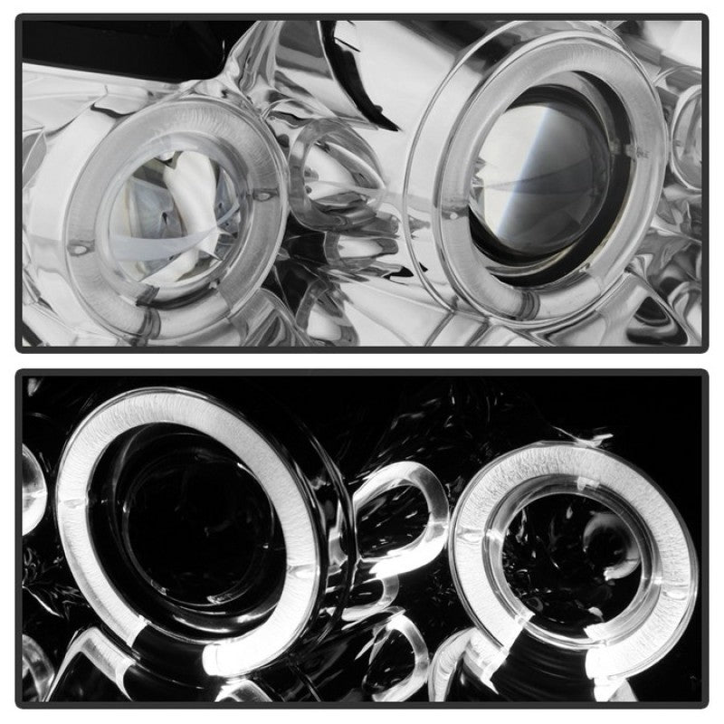 Spyder Ford Mustang 99-04 Projector Headlights LED Halo Chrome High H1 Low H1 PRO-YD-FM99-1PC-AM-C 5010452 5010452 User 1