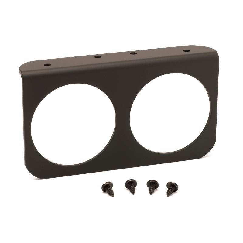 Autometer Gauge Mounting Panel, Dual, 2-5/8", Black, Aluminum 3232 Photo - Primary