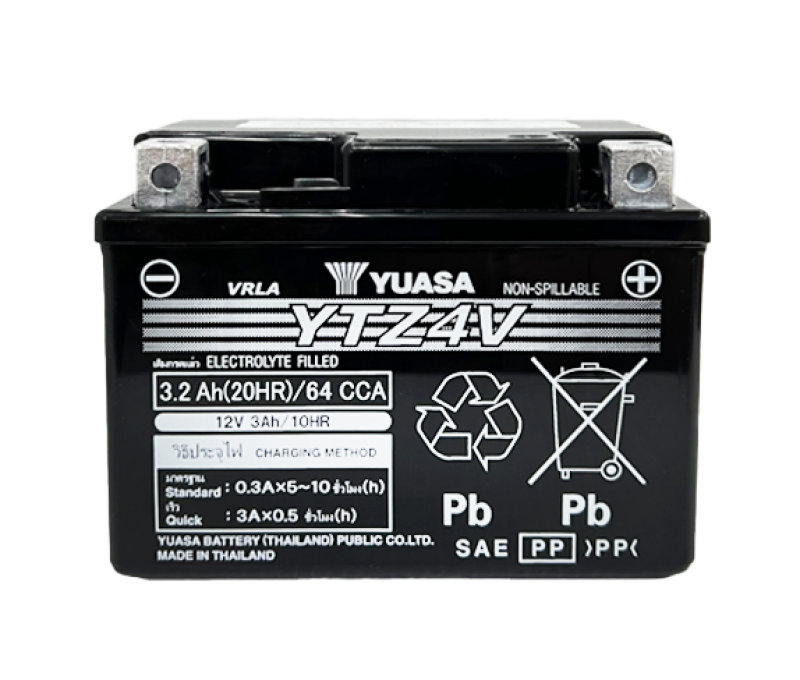 Yuasa Battery Yuasa YTZ4V Maintenance Free AGM 12-Volt Battery YUAM724ZV YUAM724ZV User 1