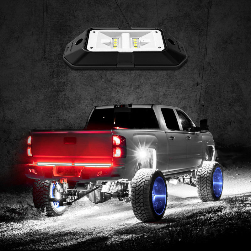 XKGLOW XK Glow White XKchrome Low Profile Ultra Bright Rock Light Pod XK-WROCK