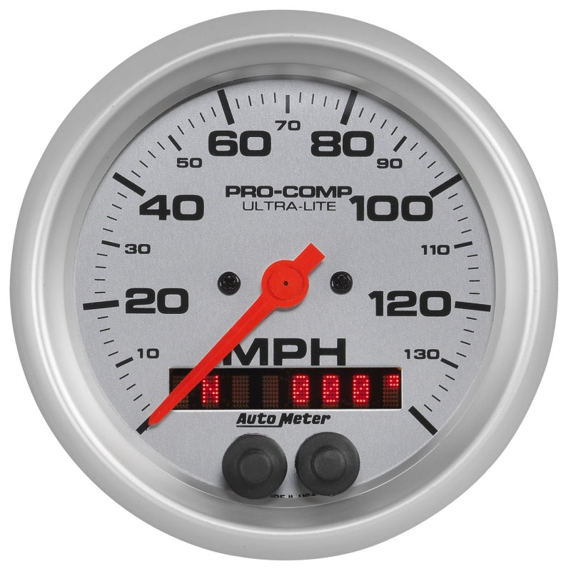 Autometer Gauge, Speedometer, 3 3/8", 140Mph, Gps, Ultra-Lite 4480 Photo - Primary